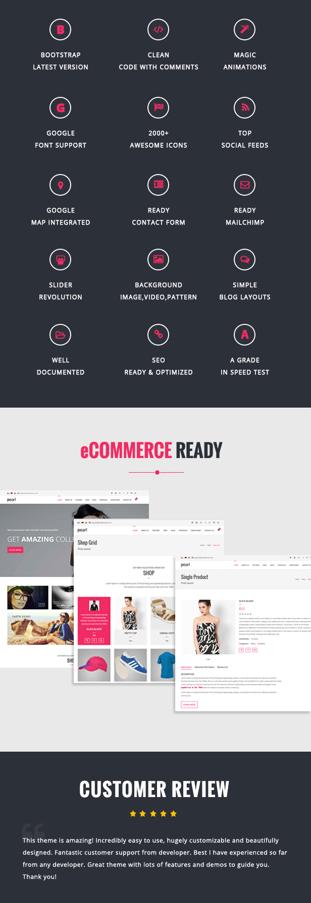 Pearl | Multi-Purpose HTML5 Responsive Template