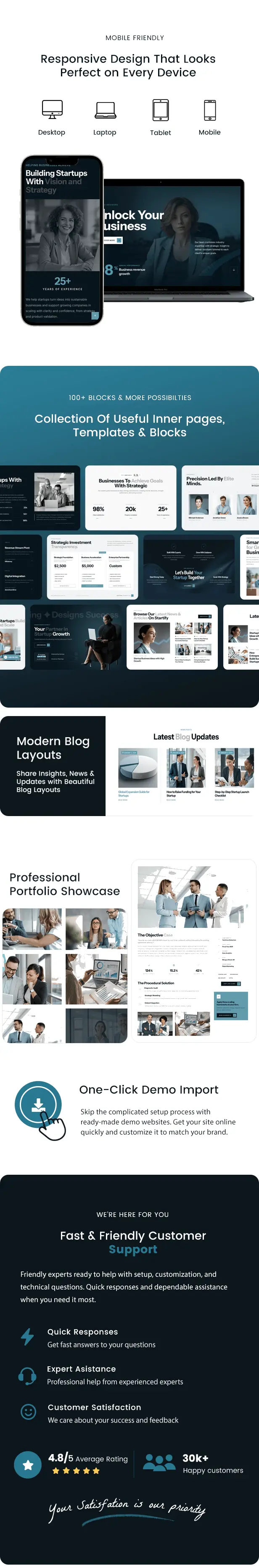 Startify - Startup Business & Consulting Agency Elementor Theme