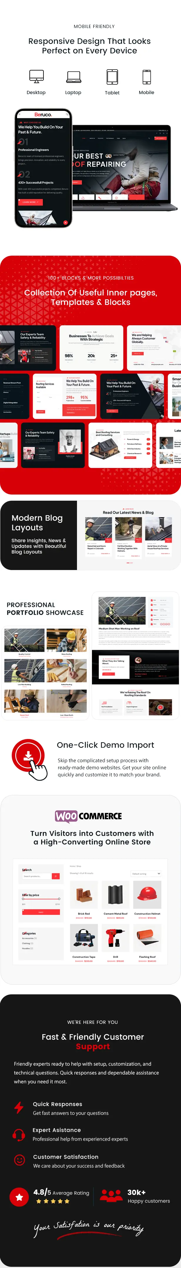 Beruco - Roofing Services WordPress Theme