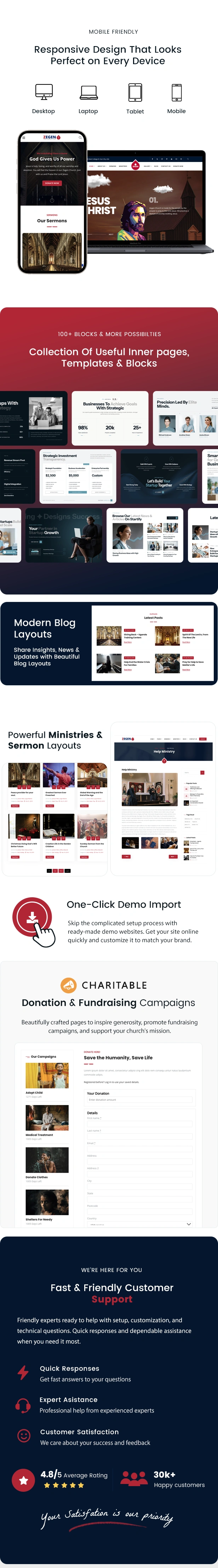 Zegen Church Ministry Nonprofit Elementor WordPress Theme