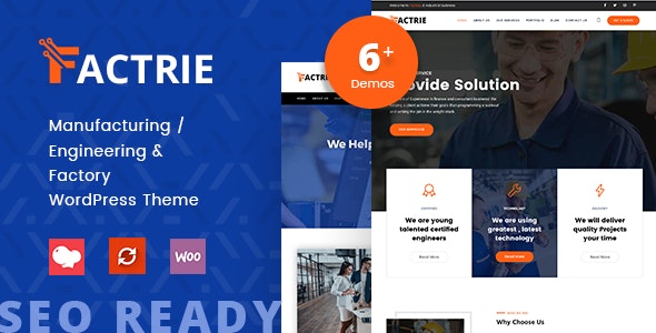 Factrie – Manufacturing & Industrial Factory WP Theme