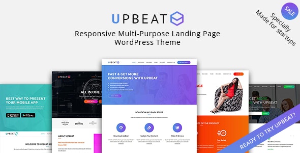 Upbeat – Multi-Purpose Landing Page WordPress Theme