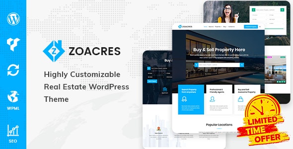 Zoacres – Real Estate WordPress Theme