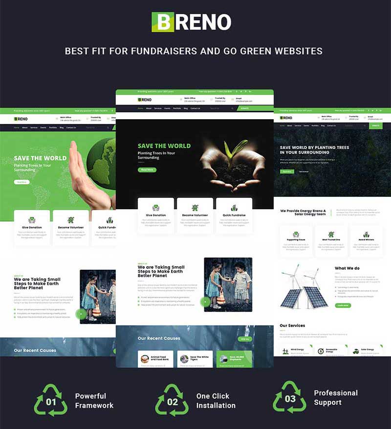 2020 Best Green Energy WordPress Theme