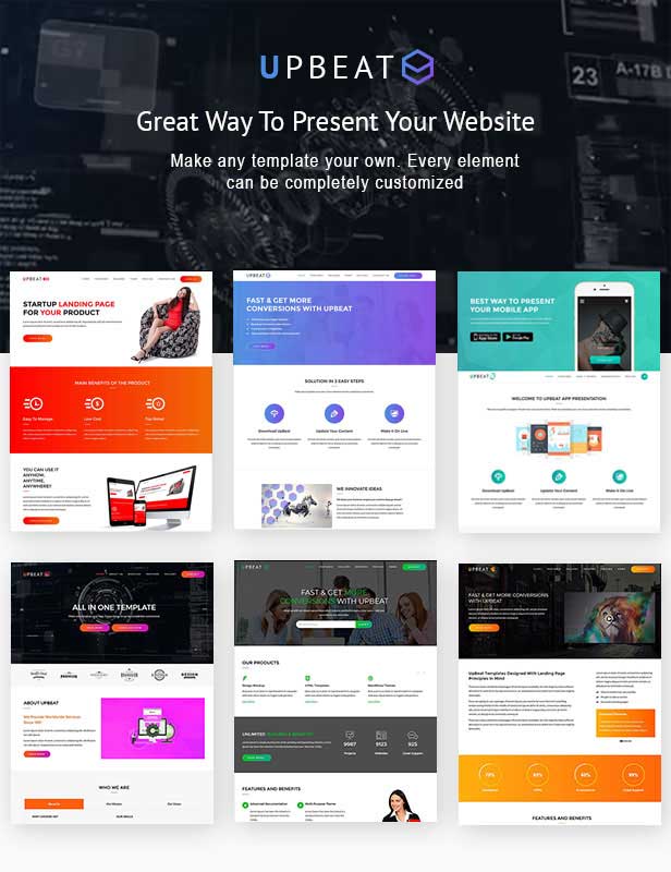 Multiple home Variation demo pages for Landing Page WordPress Theme