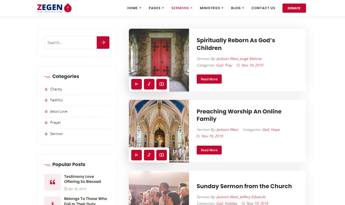 Church WordPress Theme 