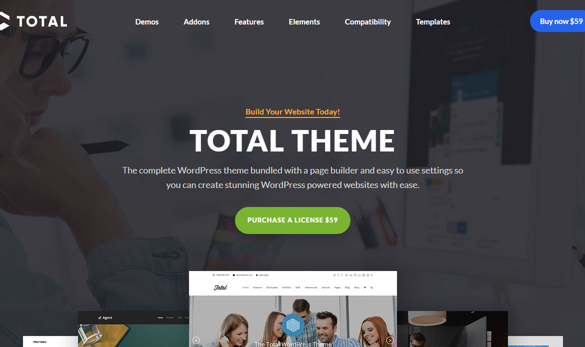 Total Theme with WPBakery builder