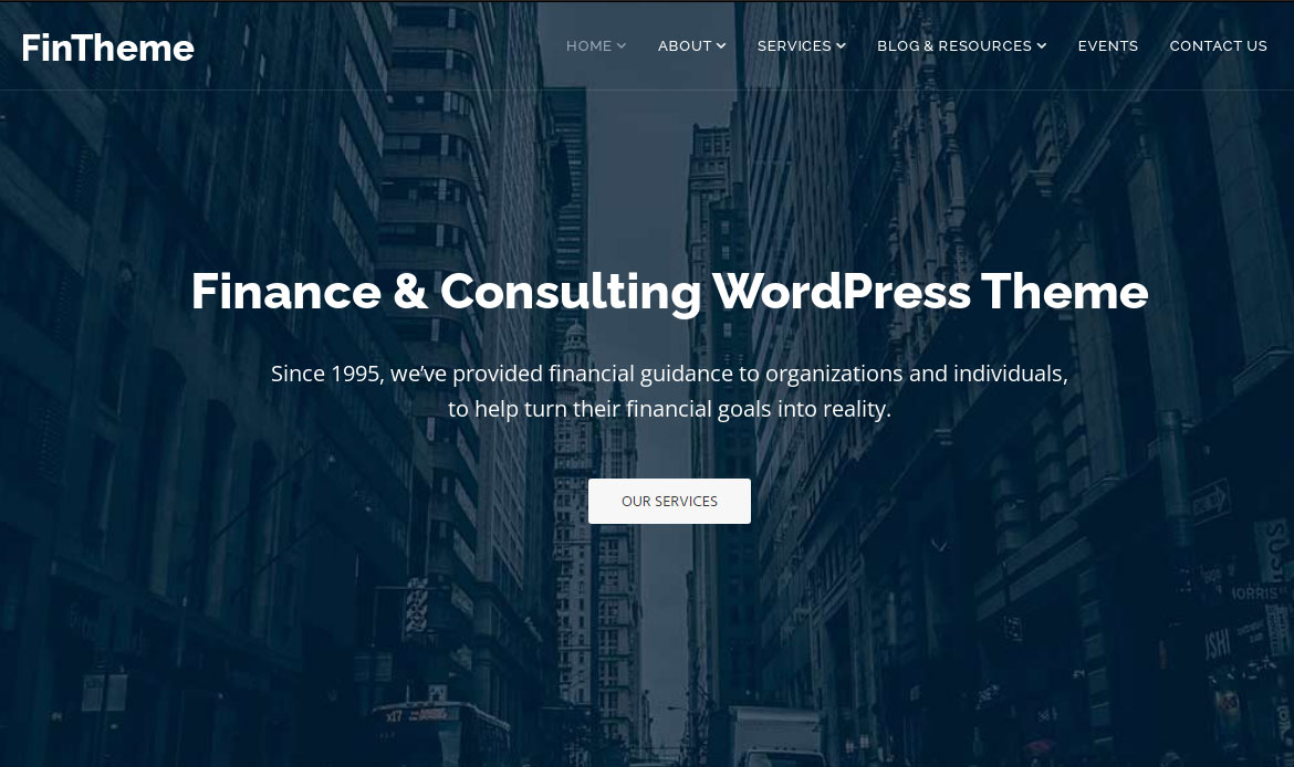 Finance Consulting WordPress Theme