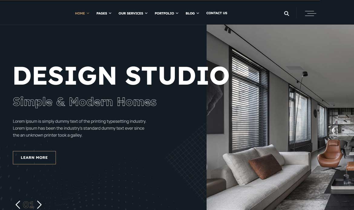 Modern Construction Website Template