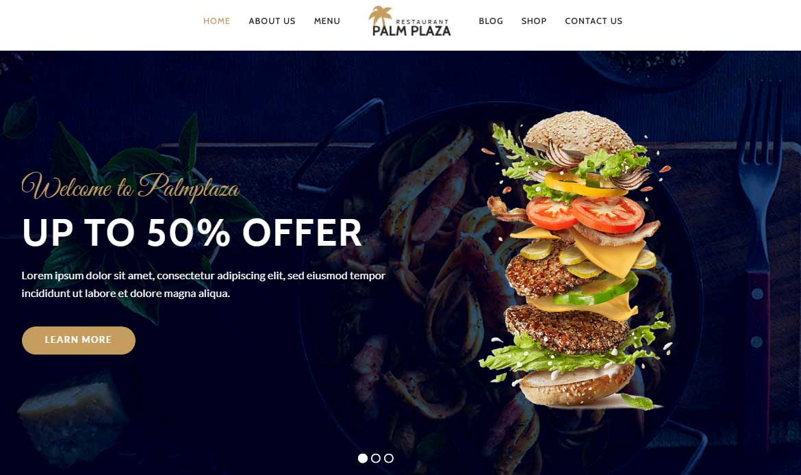 Restaurant Website Themes