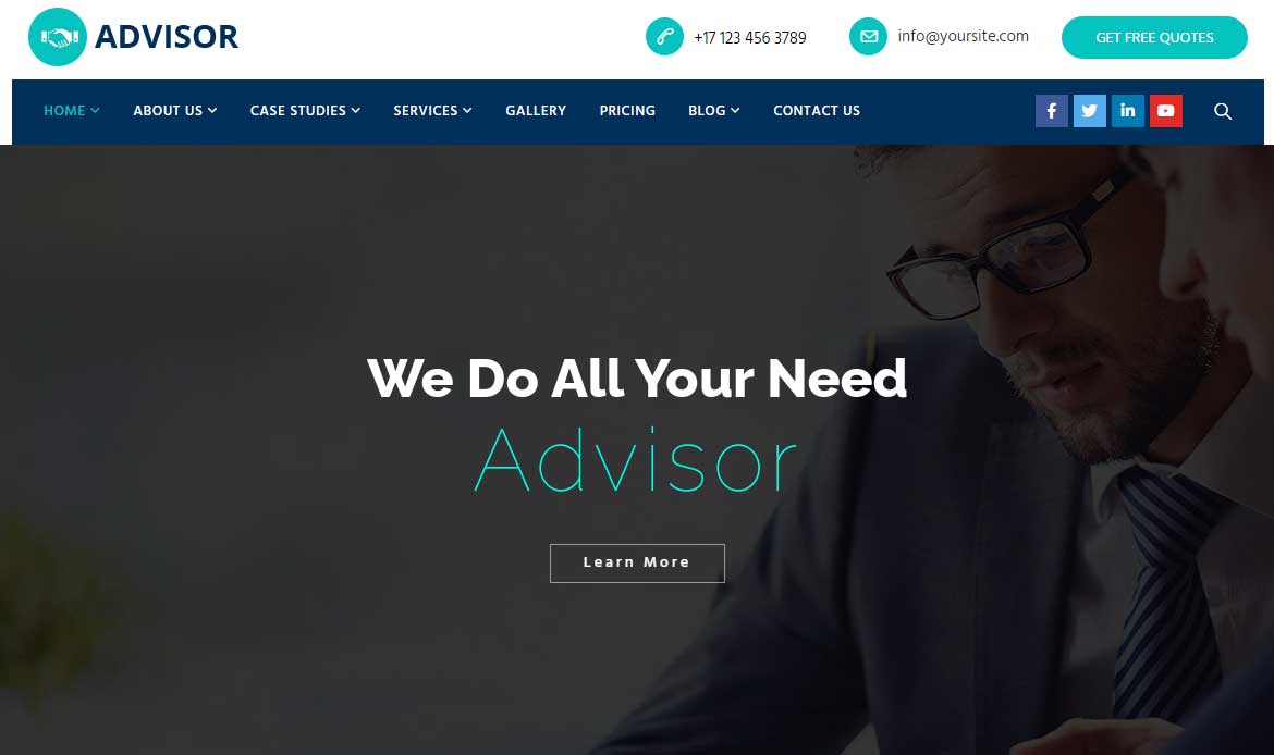 Advisor Template for Website