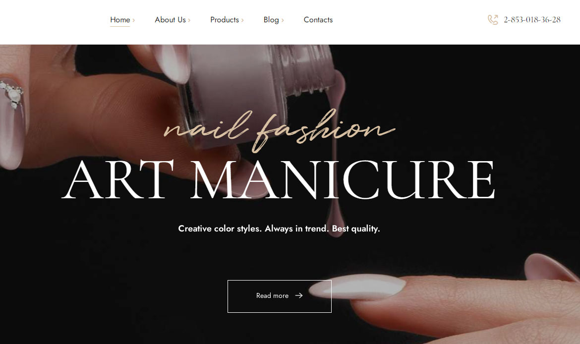 Salon Website Template