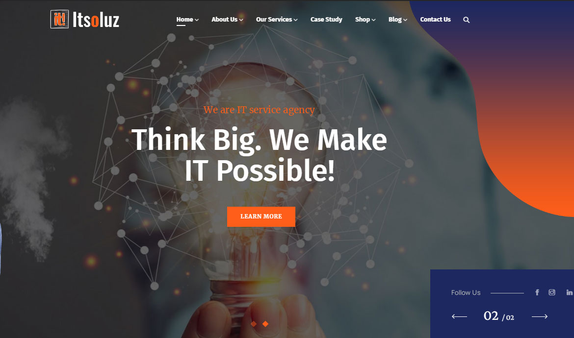 IT Company Theme for Website