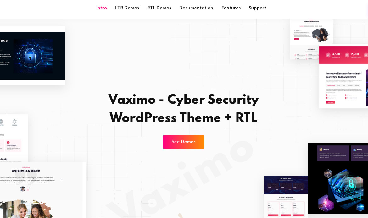 Cyber Security Theme for Website
