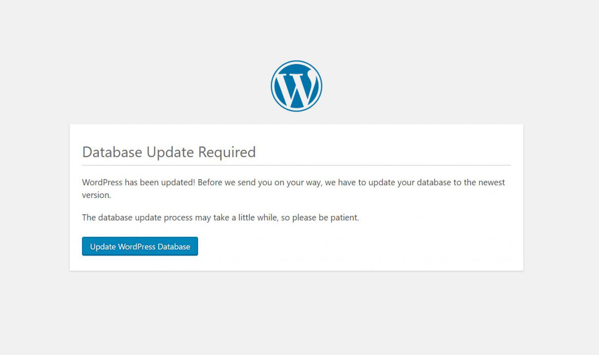 Database Update Required