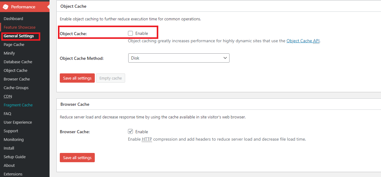 Implement Object Caching