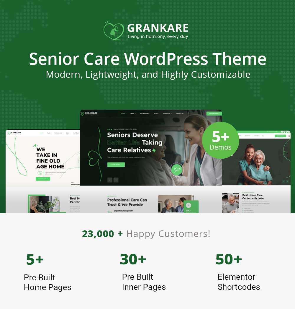 Grankare - Senior Care WordPress Theme