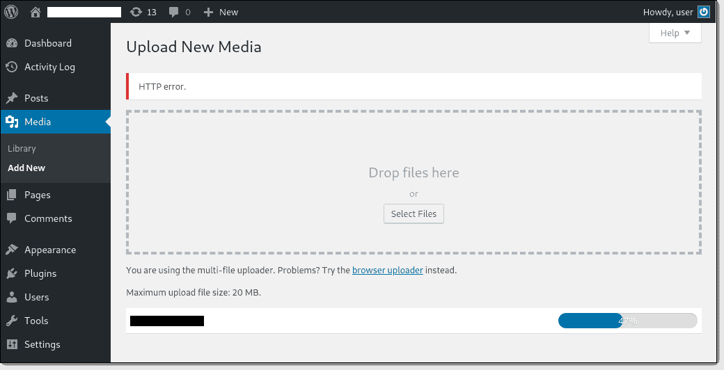 What is a WordPress HTTP Error?