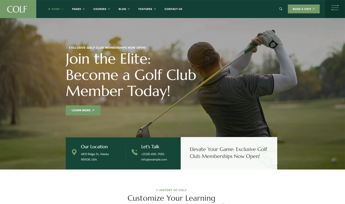 Colf WordPress Template