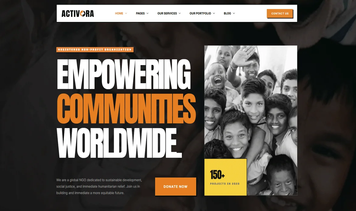 modern website templates activora business design