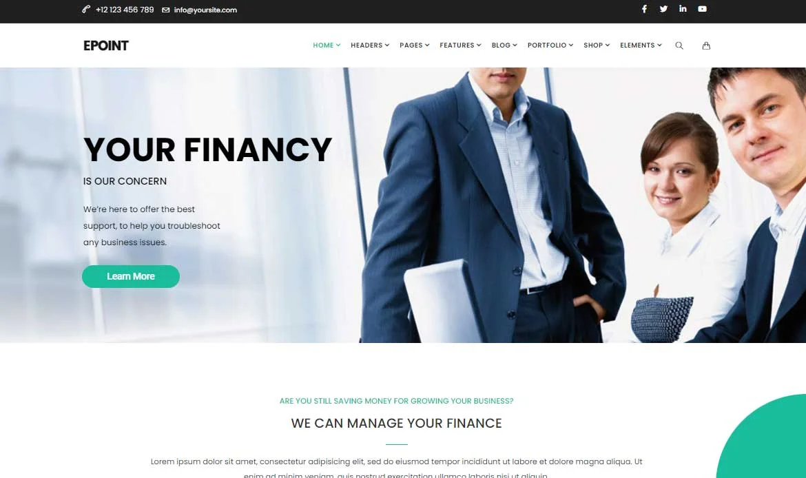Insurance Website Theme