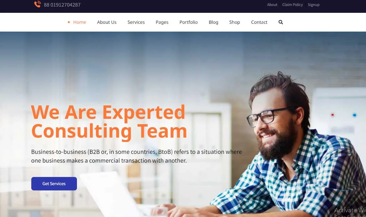 Insurance Website Template