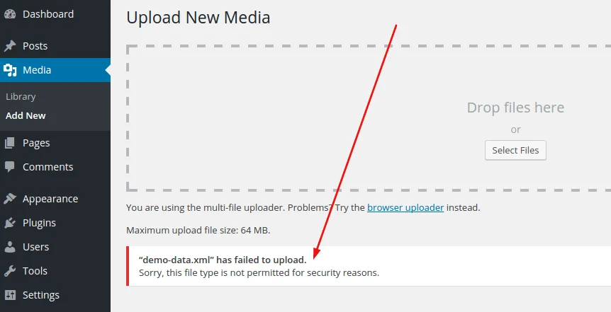 What causes WordPress HTTP Error?