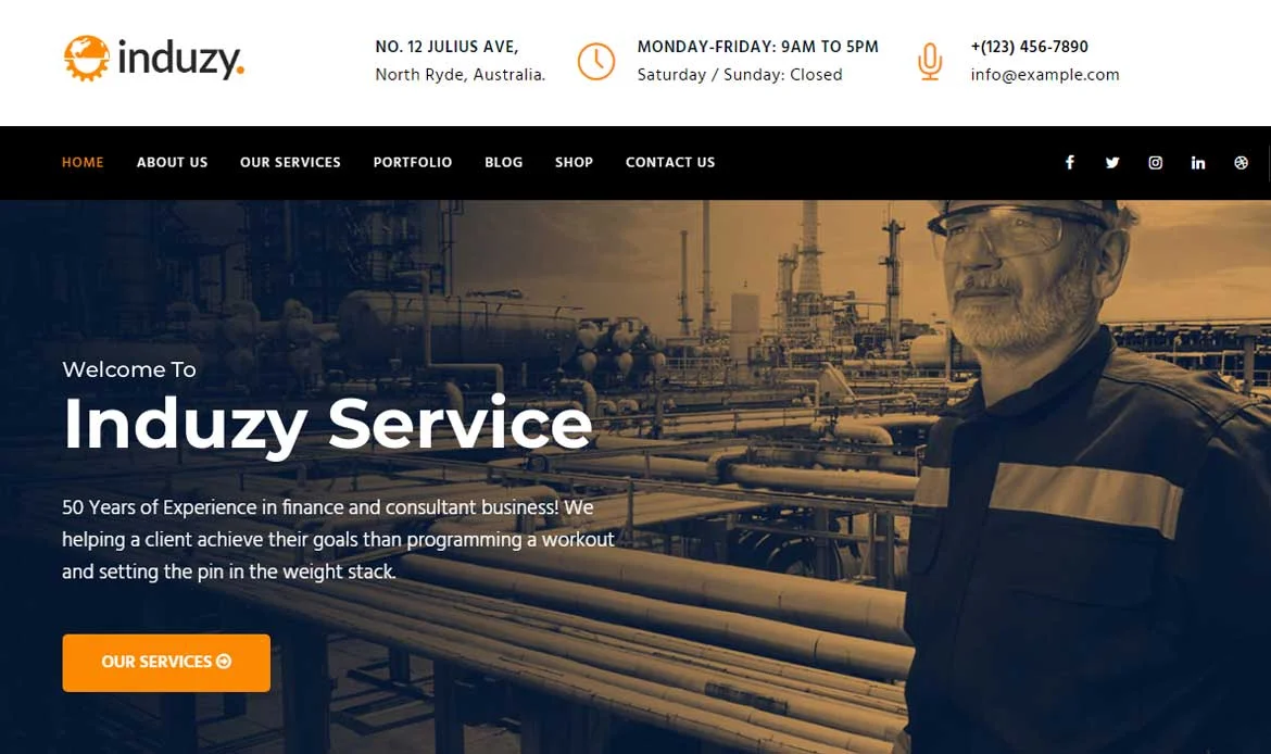WordPress Industrial Theme