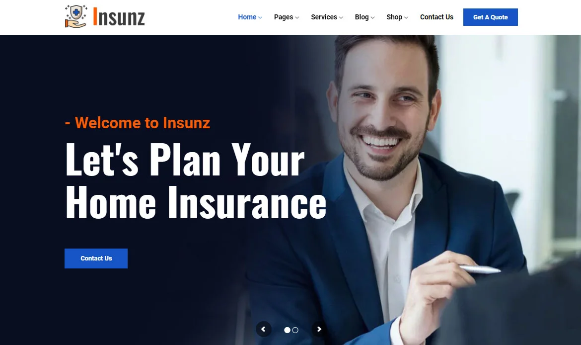 Creative Insurance Website Theme