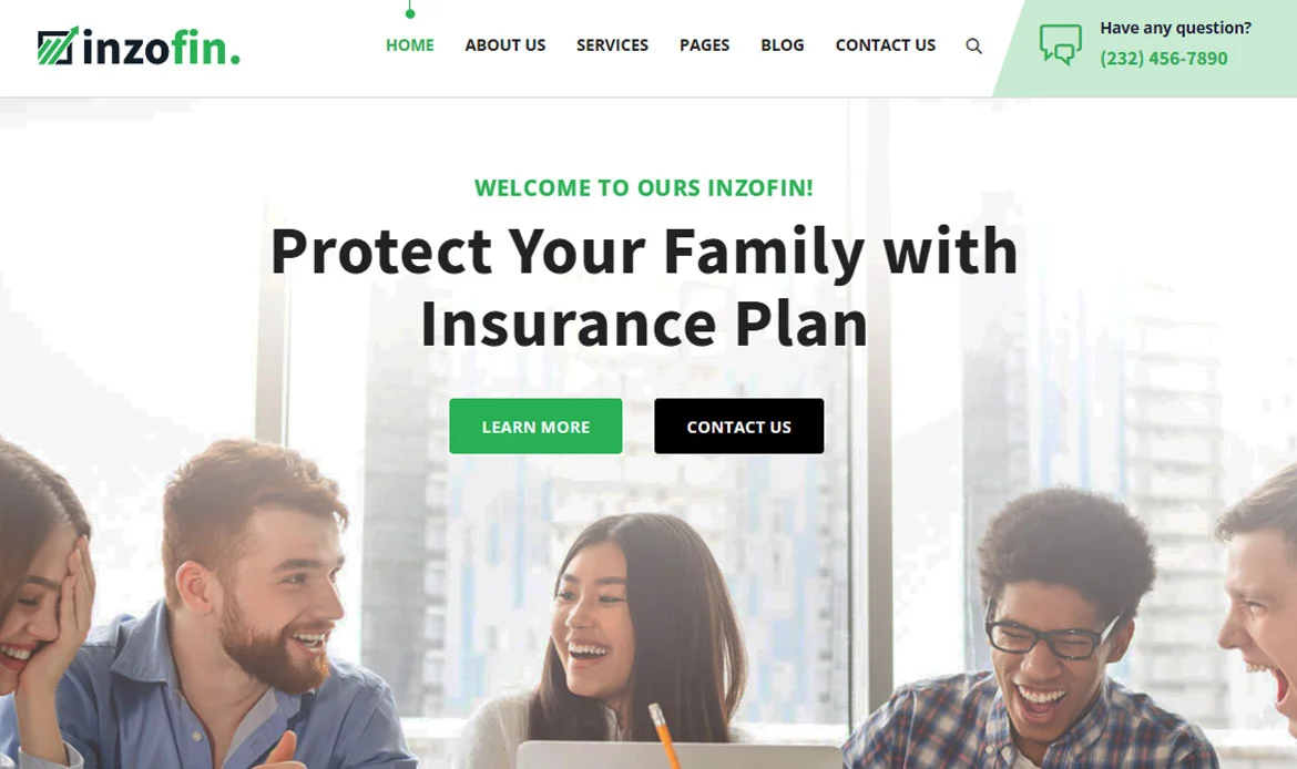 Inzofin Digital Marketing WordPress Theme