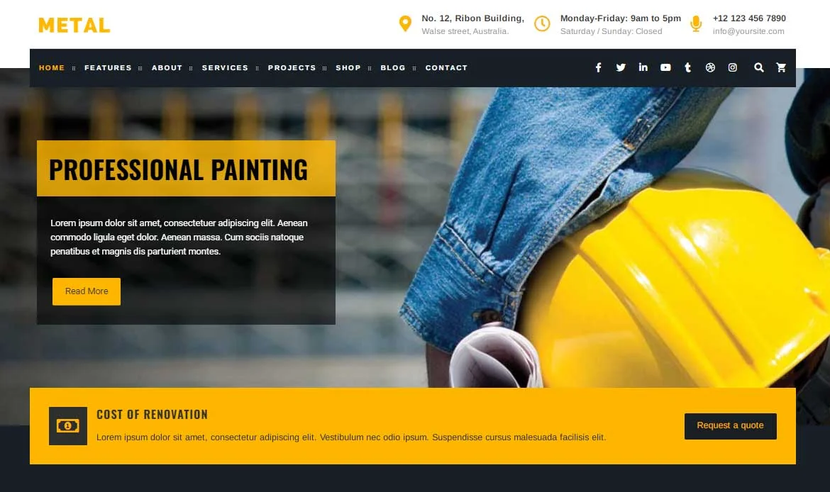 High Quality Construction Theme