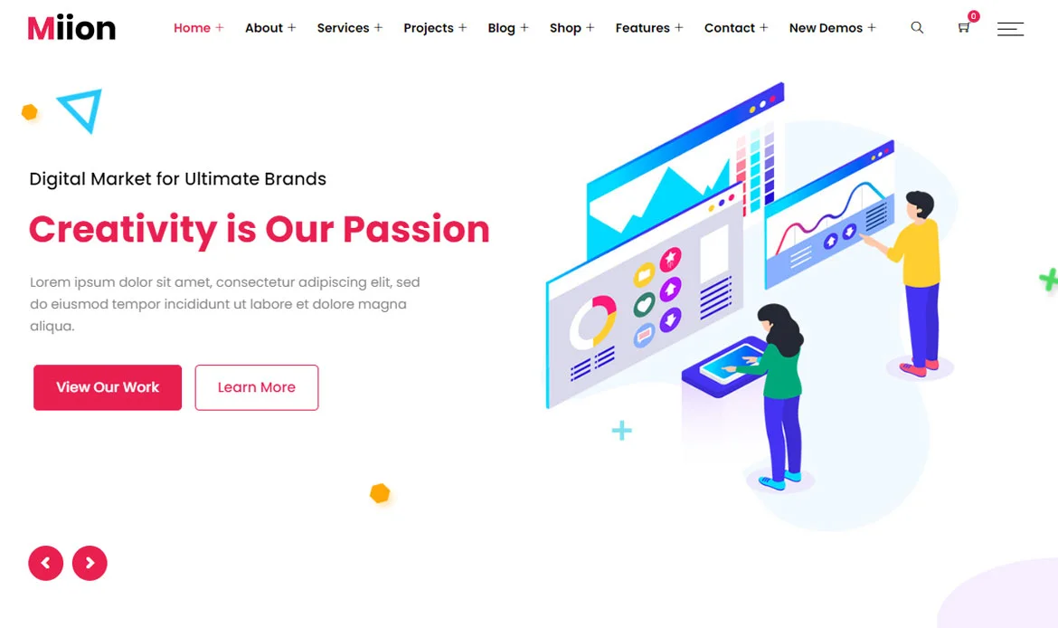 Miion Multipurpose Insurance Website Template