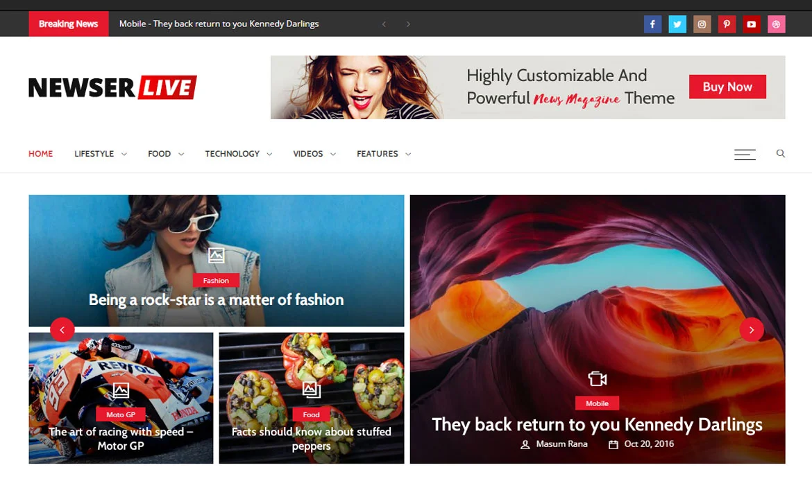 Colorful Customizable WordPress Theme