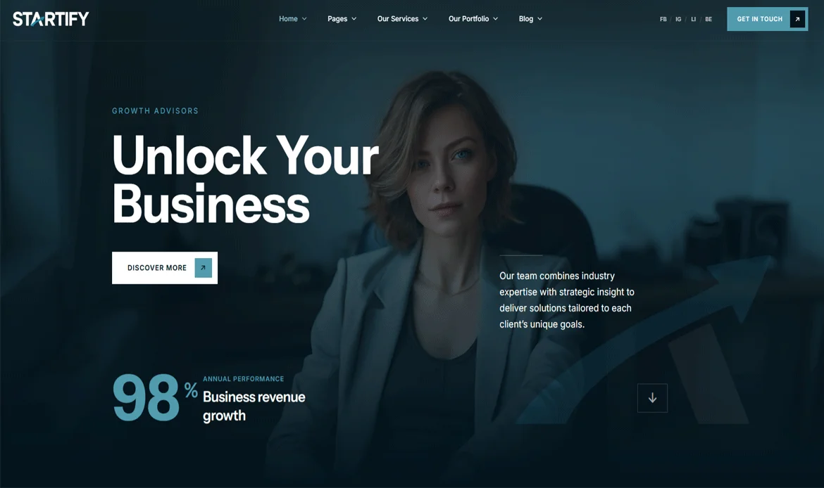 modern website templates startify startup design