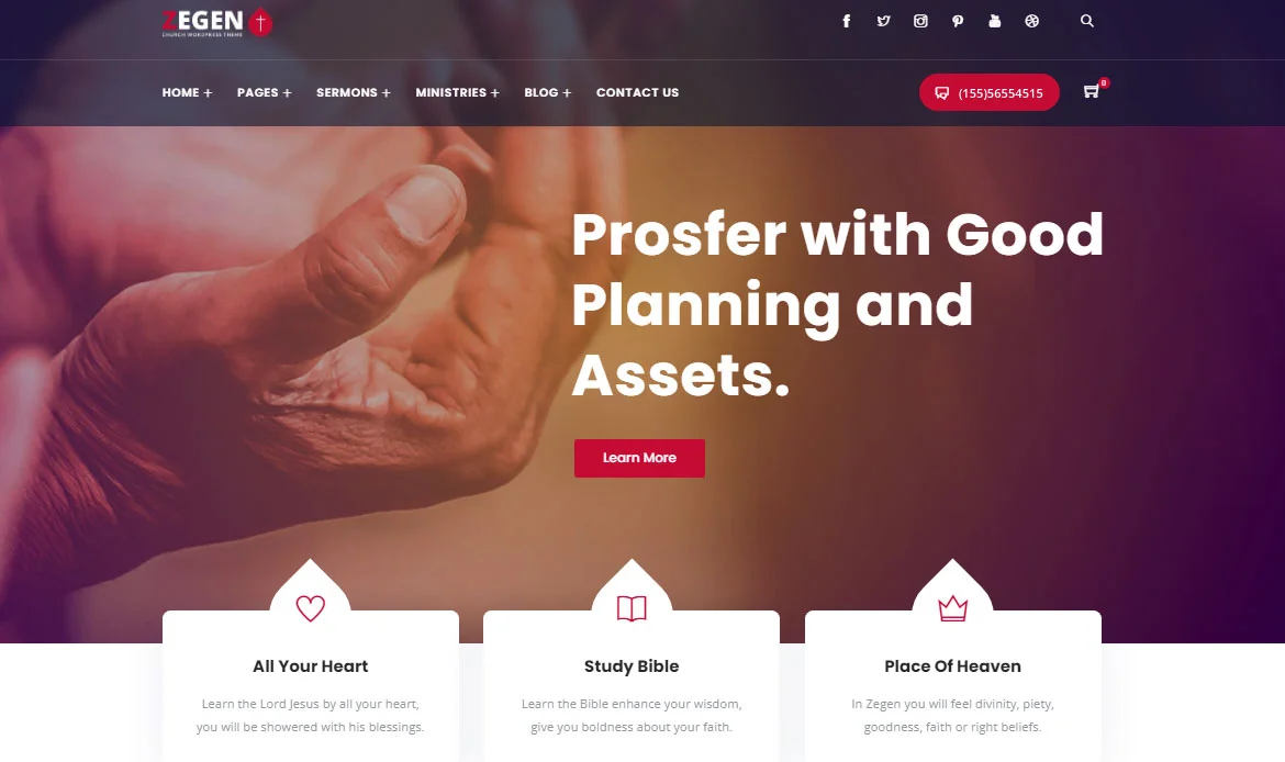 Zegen WordPress Website