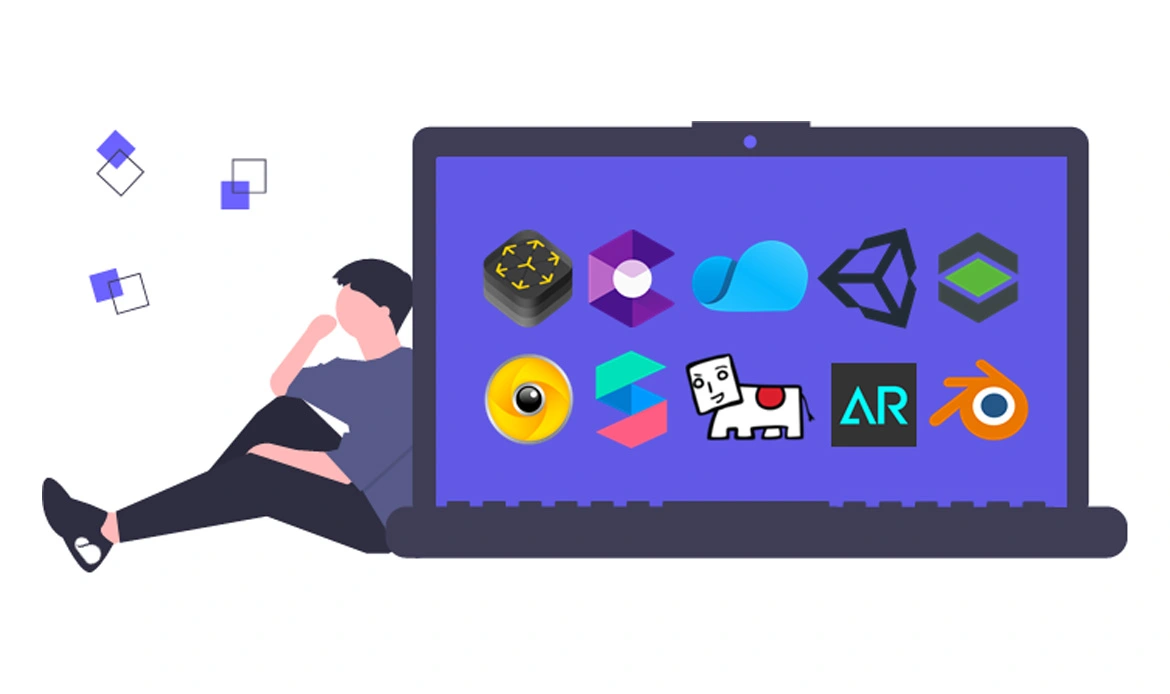 AR VR web development tools 2025