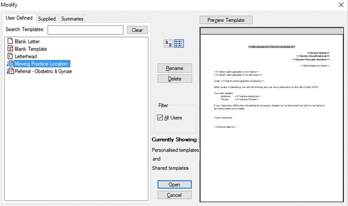 Template Files