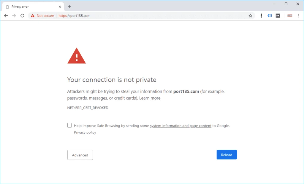 Expired Certificate