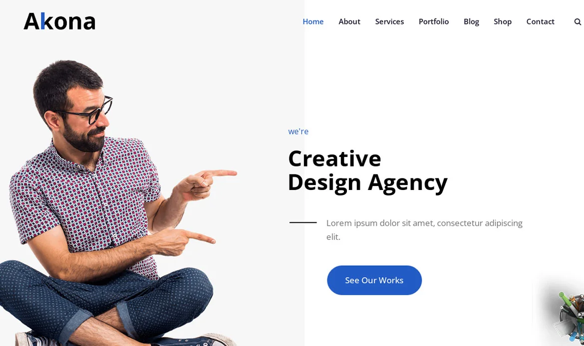 Akona Portfolio Website Template