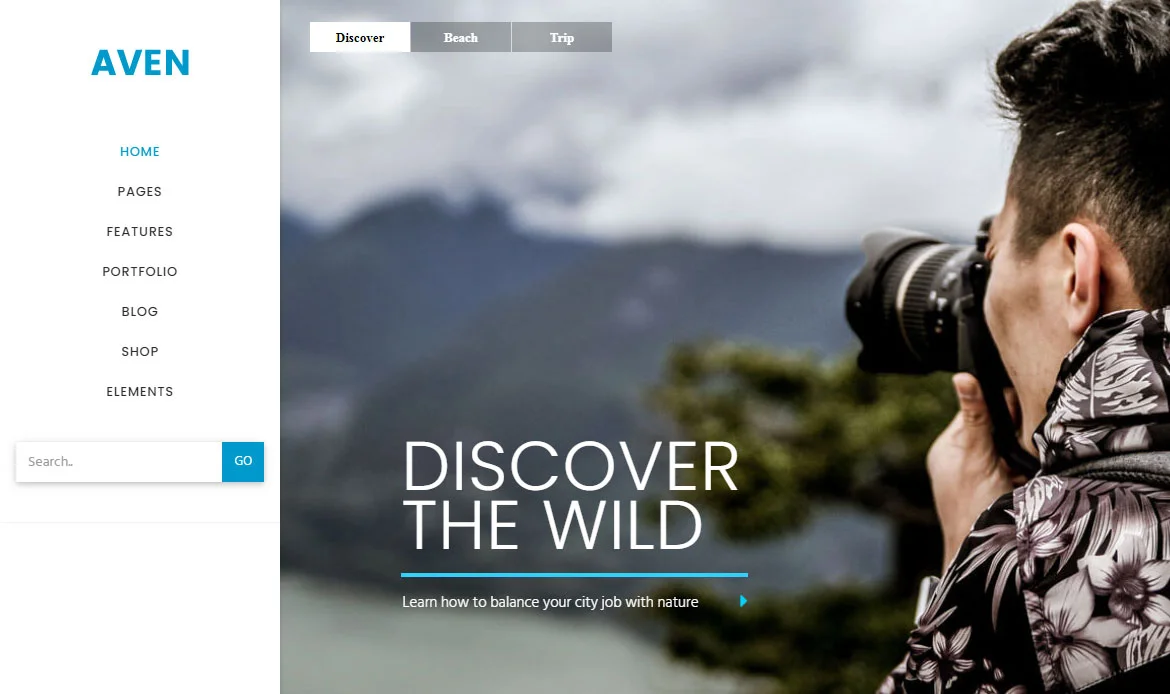 Aven Portfolio Website Template