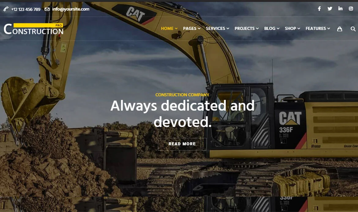 Constructionpro Interior WordPress Template