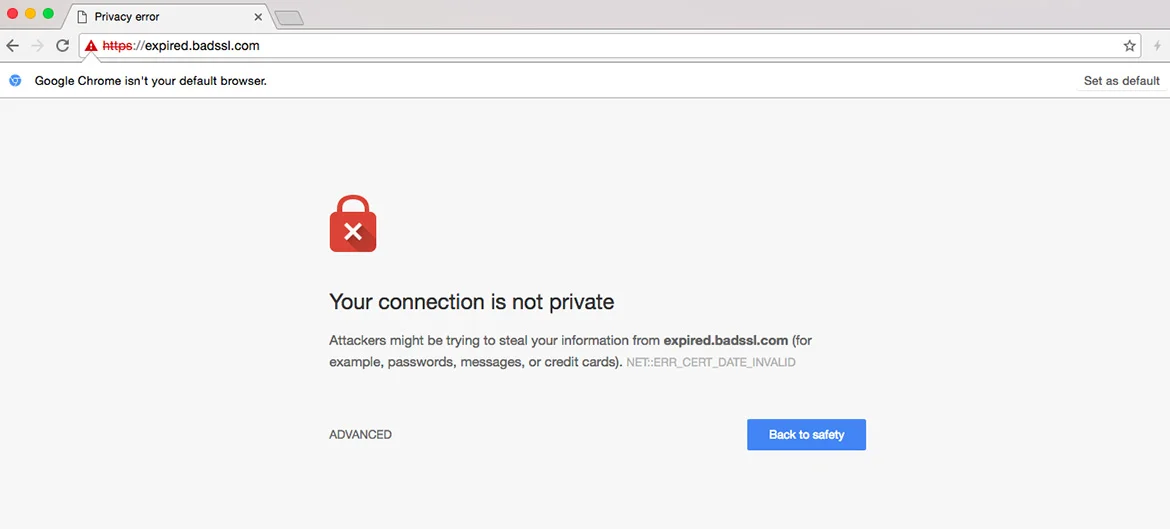 Expired Certificate