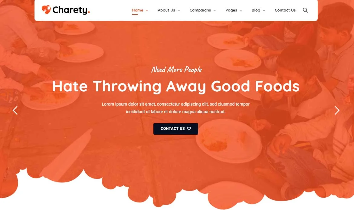 Colorful Charity Customizable Theme