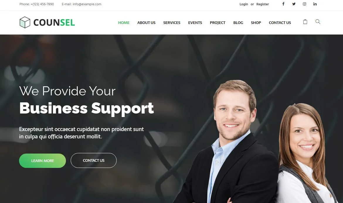 Modern Agency WordPress Thems