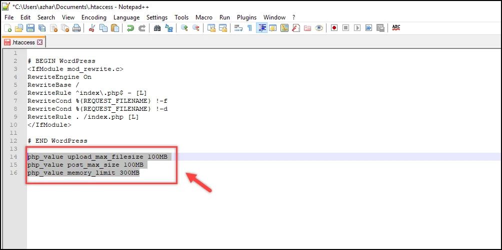 edit-htaccess-wordpress