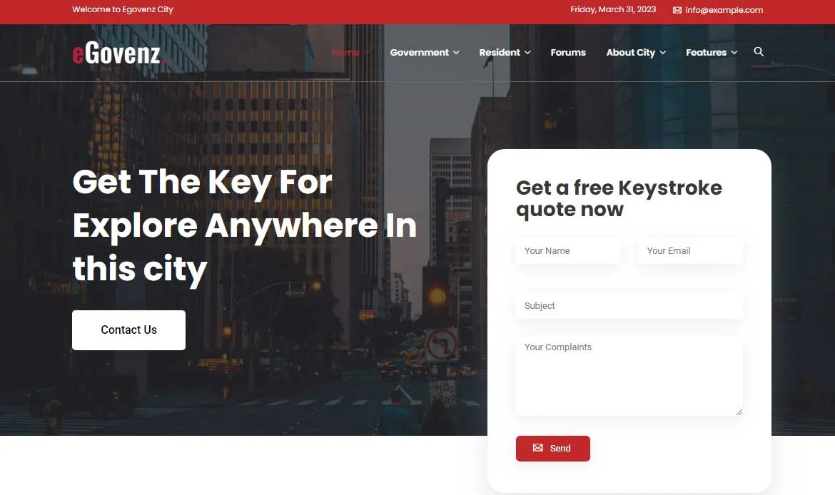 Egovenz Responsive Theme