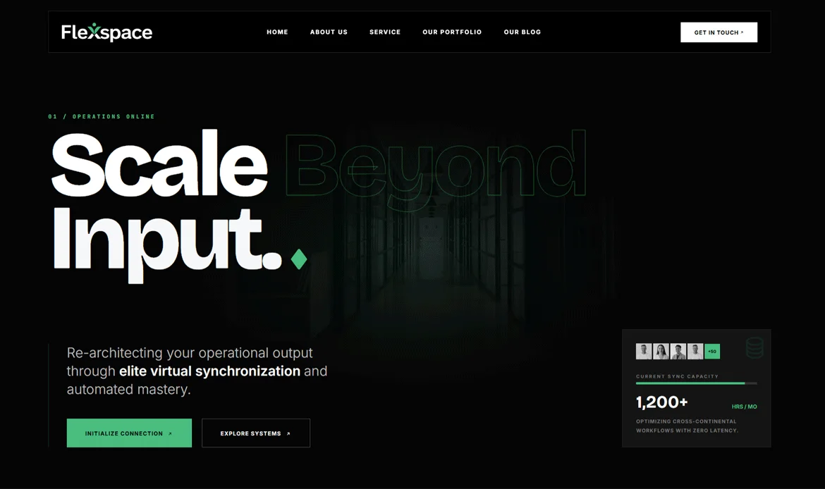 modern website templates flexspace service layouts