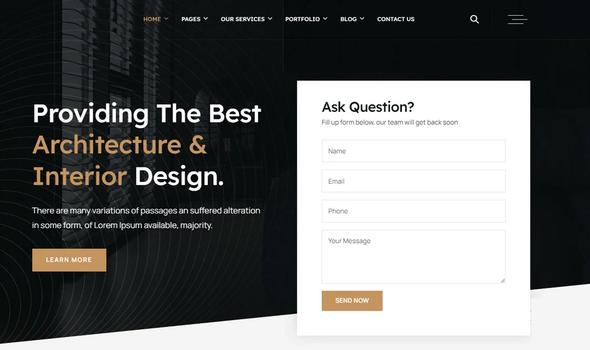 Interiar Website Template
