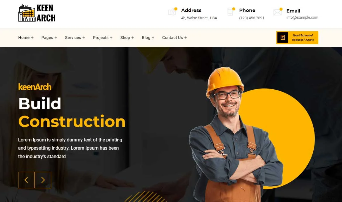 Keenarch Industrial Template