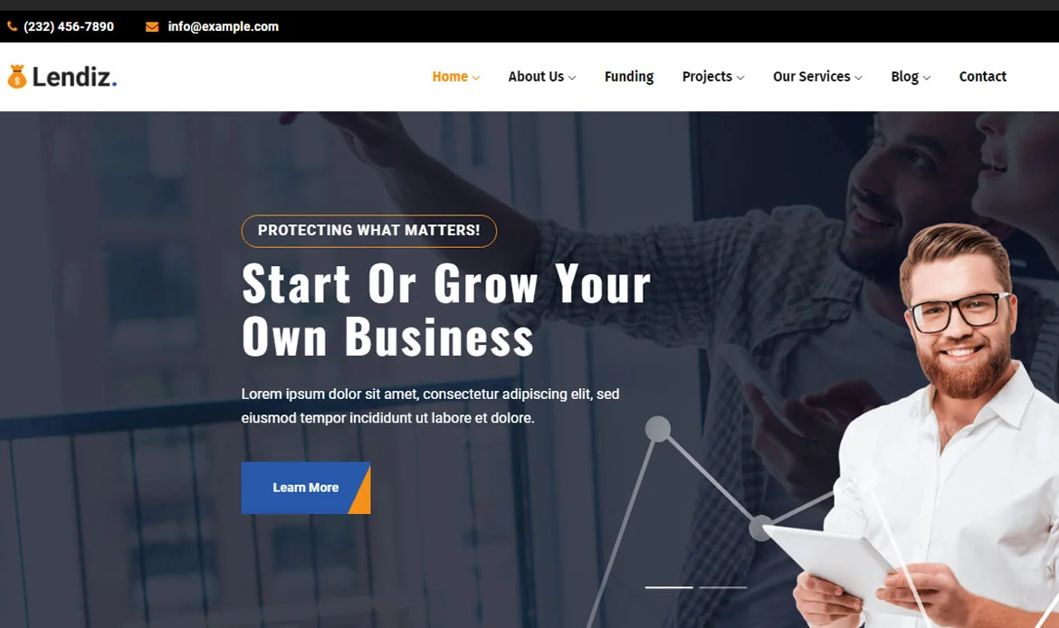Finance Consulting Theme for Website